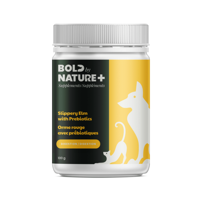 Bold by Nature poudre Suppléments d'orme rouge pour chiens & chats Suppléments d'orme rouge pour chiens & chats