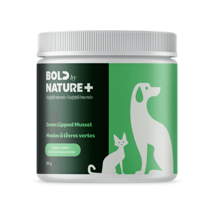 Bold by Nature poudre Suppléments de moule verte pour chiens & chats Suppléments de moule verte pour chiens & chats