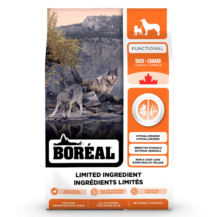 Boréal nourriture 10kg Boréal Functional, Nourriture à Ingrédients Limités Pour Chien - Canard Boréal Functional, Nourriture à Ingrédients Limités Pour Chien - Canard