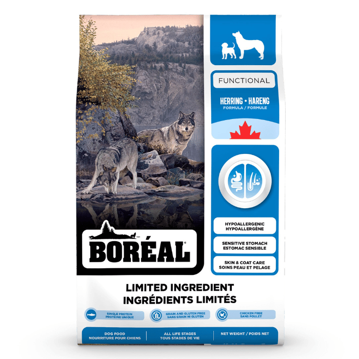 Boréal nourriture 10kg Boréal Functional, Nourriture à Ingrédients Limités Pour Chien - Hareng Boréal Functional, Nourriture à Ingrédients Limités Pour Chien - Hareng