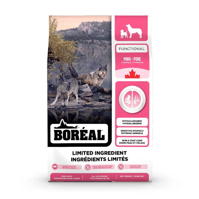 Boréal nourriture 10kg Boréal Functional, Nourriture à Ingrédients Limités Pour Chien - Porc Boréal Functional, Nourriture à Ingrédients Limités Pour Chien - Porc
