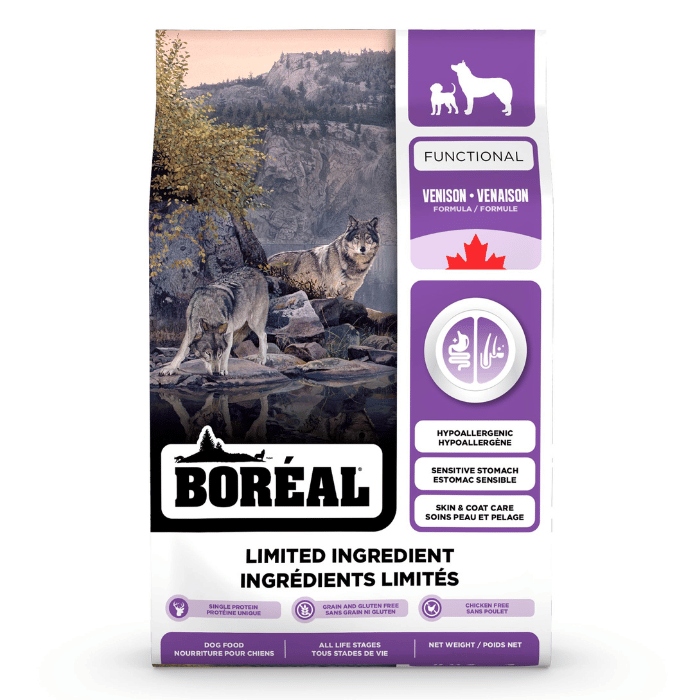 Boréal nourriture 1.8kg Boréal Functional, Nourriture à Ingrédients Limités Pour Chien - Venaison Boréal Functional, Nourriture à Ingrédients Limités Pour Chien - Venaison