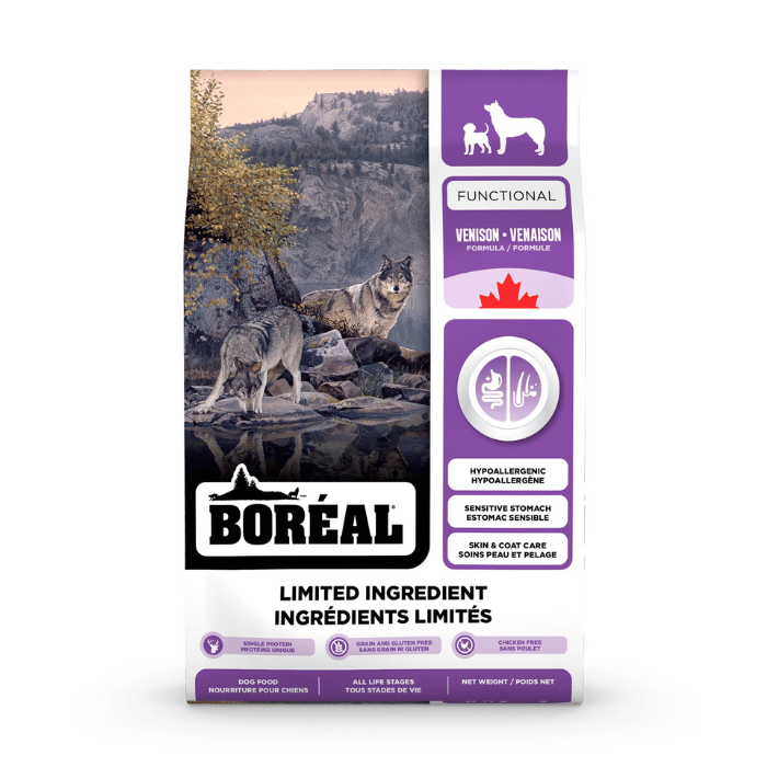 Boréal nourriture 1.8kg Boréal Functional, Nourriture à Ingrédients Limités Pour Chien - Venaison Boréal Functional, Nourriture à Ingrédients Limités Pour Chien - Venaison