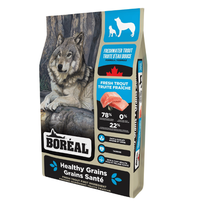 Boréal nourriture 2.26kg Boréal Grains Santé, Nourriture Pour Chien - Truite D'eau Douce Boréal Grains Santé, Nourriture Pour Chien - Truite D'eau Douce