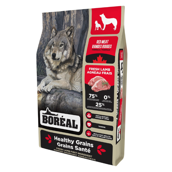 Boréal nourriture 2.26kg Boréal Grains Santé, Nourriture Pour Chien - Viande Rouge Boréal Grains Santé, Nourriture Pour Chien - Viande Rouge