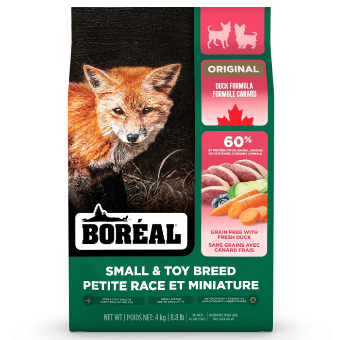 Boréal nourriture 4kg Boréal Original, Nourriture Pour Chien De Petite Race - Sans Grains, Canard Boréal Original, Nourriture Pour Chien De Petite Race - Sans Grains, Canard