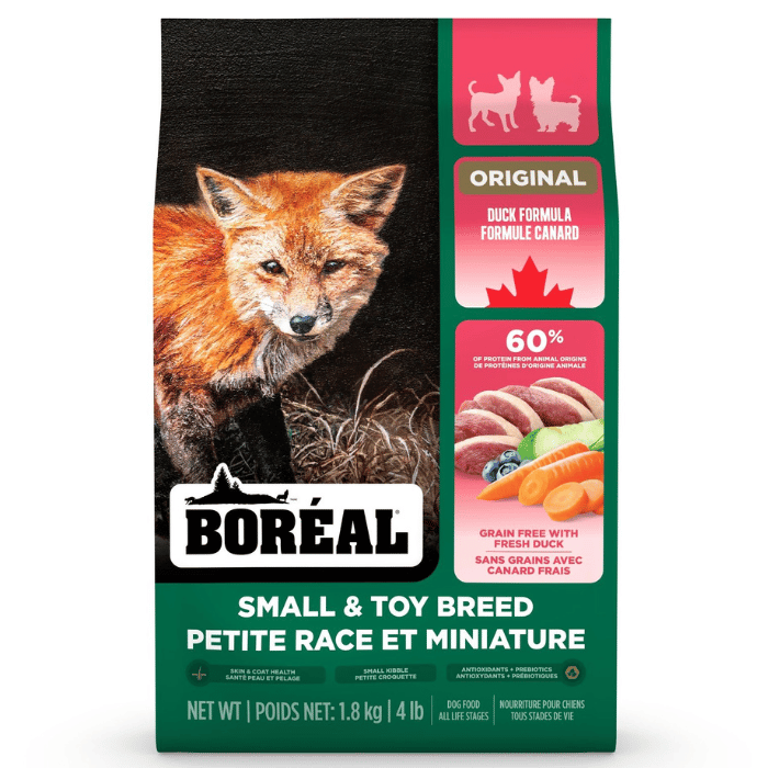 Boréal nourriture 1.8kg Boréal Original, Nourriture Pour Chien De Petite Race - Sans Grains, Canard Boréal Original, Nourriture Pour Chien De Petite Race - Sans Grains, Canard