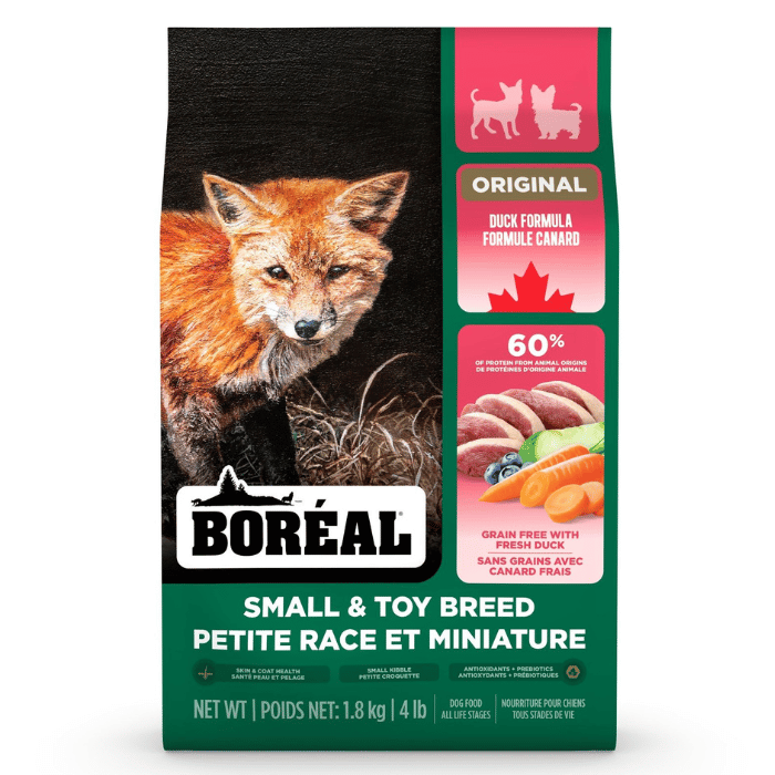 Boréal nourriture 2.26kg Boréal Original, Nourriture Pour Chien De Petite Race - Sans Grains, Canard Boréal Original, Nourriture Pour Chien De Petite Race - Sans Grains, Canard