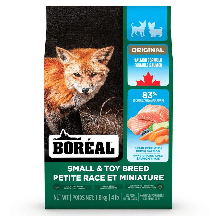 Boréal nourriture 1.8kg Boréal Original, Nourriture Pour Chien De Petite Race - Sans Grains, Saumon Boréal Original, Nourriture Pour Chien De Petite Race - Sans Grains, Saumon