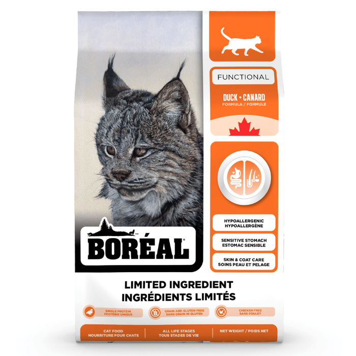 Boréal nourriture chat 4.5kg Boréal Functional, Nourriture à Ingrédients Limités Pour Chat - Canard Boréal Functional, Nourriture à Ingrédients Limités Pour Chat - Canard