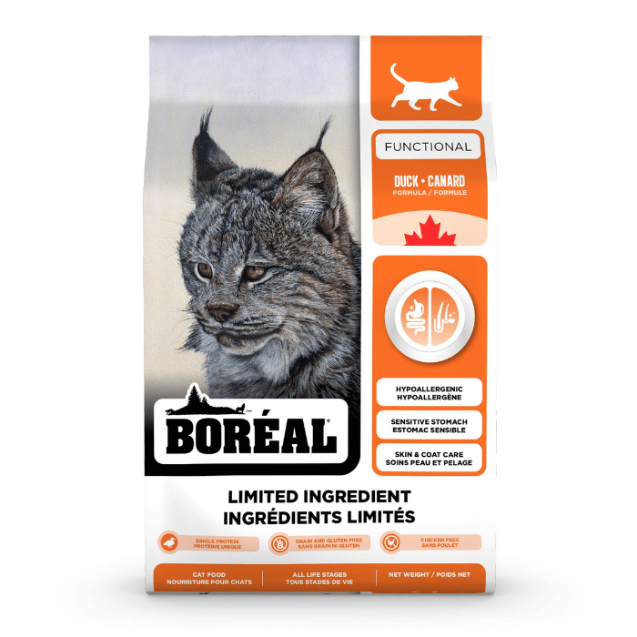 Boréal nourriture chat 1.8kg Boréal Functional, Nourriture à Ingrédients Limités Pour Chat - Canard Boréal Functional, Nourriture à Ingrédients Limités Pour Chat - Canard