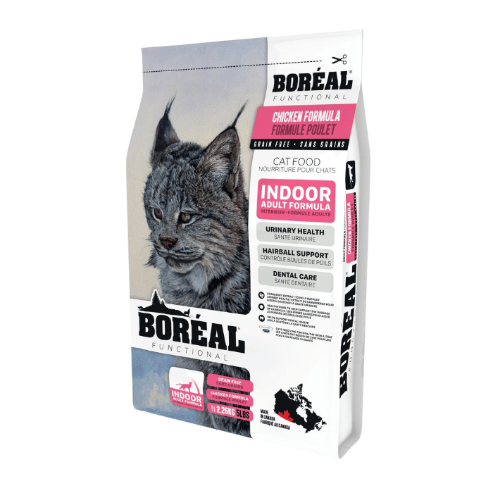 Boréal nourriture chat 2.26kg Boréal Functional, Nourriture Pour Chat D'intérieur - Poulet Boréal Functional, Nourriture Pour Chat D'intérieur - Poulet