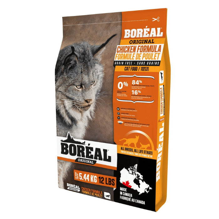 Boréal nourriture chat 5.45kg Boréal Original, Nourriture Pour Chat - Sans Grains, Poulet Boréal Original, Nourriture Pour Chat - Sans Grains, Poulet