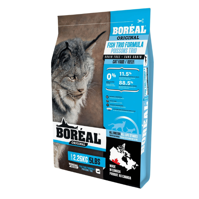 Boréal nourriture chat 2.26kg Boréal Original, Nourriture Pour Chat - Sans Grains, Trio De Poisson Boréal Original, Nourriture Pour Chat - Sans Grains, Trio De Poisson