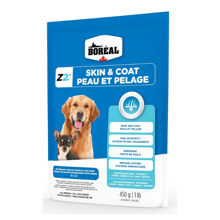 Boréal supplement 450G Boréal Zinpro Z2+ Suppléments De Zinc Peau Et Pelage Pour Chien 450gr Boréal Zinpro Z2+ Suppléments De Zinc Peau Et Pelage Pour Chien 450gr