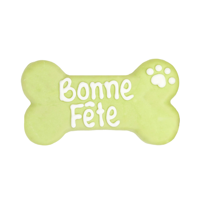 Bosco and Roxy&#39;s biscuit Biscuit pour chiens - Bonne Fête 6&quot; vert