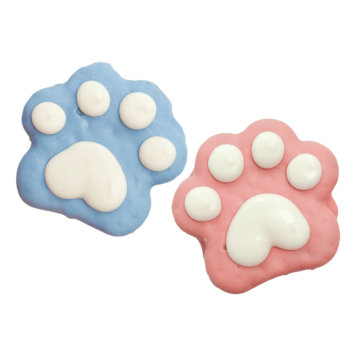 Bosco and Roxy&#39;s biscuit Biscuit pour chiens - Patte bleu ou rose