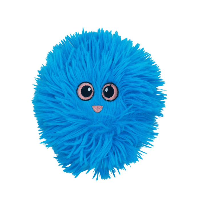 Bud'z jouets pour chien Jouet En Peluche Pour Chien, 3 Tissus - Petite Balle Joufflue, Bleu 10cm Jouet En Peluche Pour Chien, 3 Tissus - Petite Balle Joufflue, Bleu 10cm