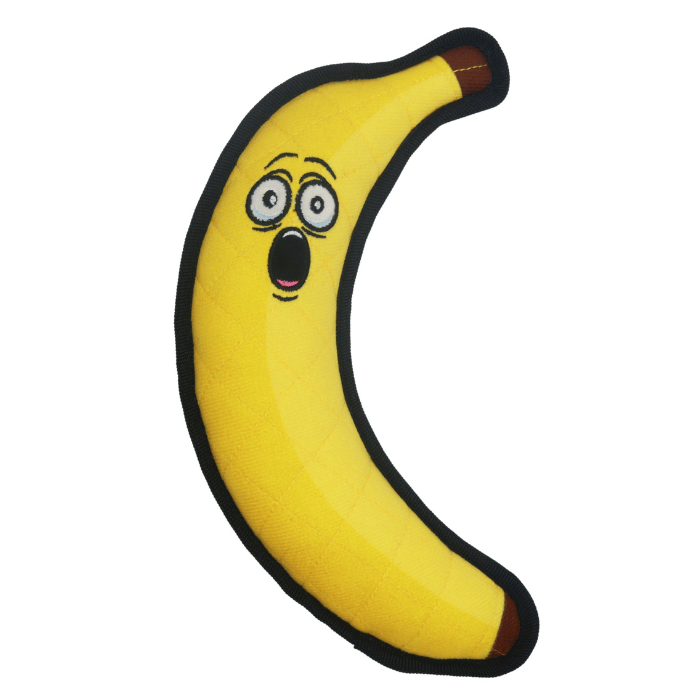 Bud'z jouets pour chien Jouet En Peluche Pour Chien, 4 Tissus - Banane Surprise 29cm Jouet En Peluche Pour Chien, 4 Tissus - Banane Surprise 29cm