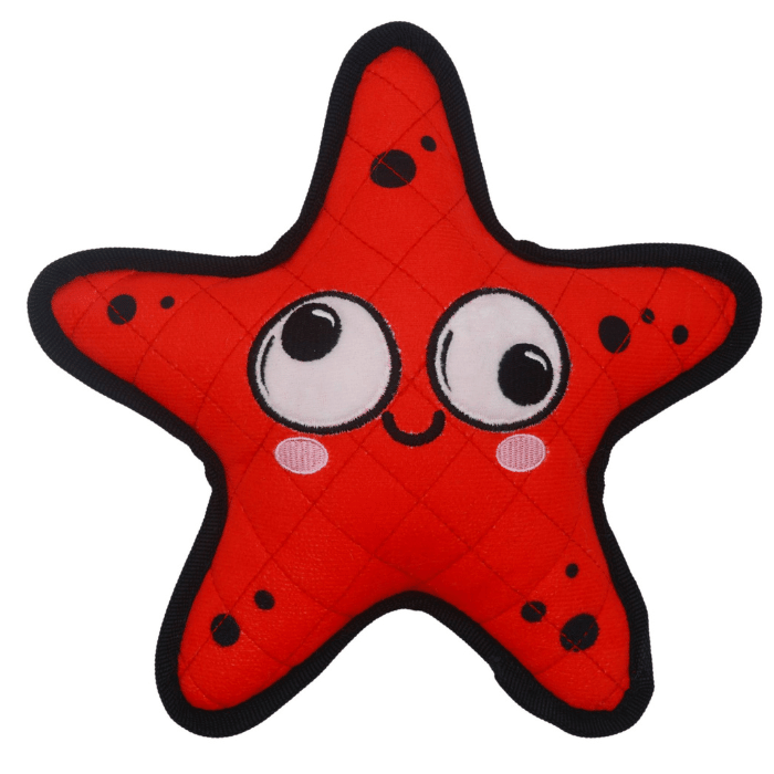 Bud'z jouets pour chien Jouet En Peluche Pour Chien, 4 Tissus - étoile étourdie 26cm Jouet En Peluche Pour Chien, 4 Tissus - étoile étourdie 26cm