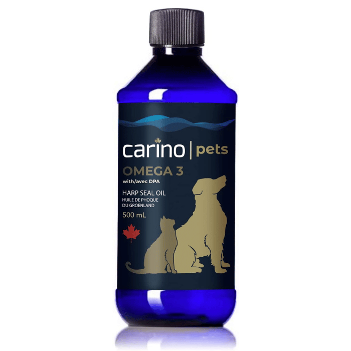 Carino supplement 500ml Huile de loup marin pour chiens et chats - Phoque du Groendland Huile de loup marin pour chiens et chats - Phoque du Groendland