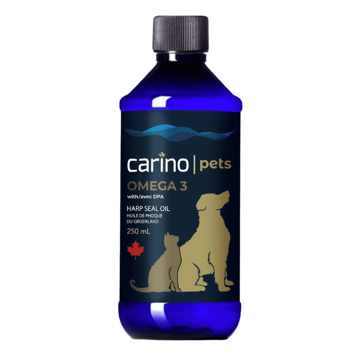 Carino supplement 250ml Huile de loup marin pour chiens et chats - Phoque du Groendland Huile de loup marin pour chiens et chats - Phoque du Groendland