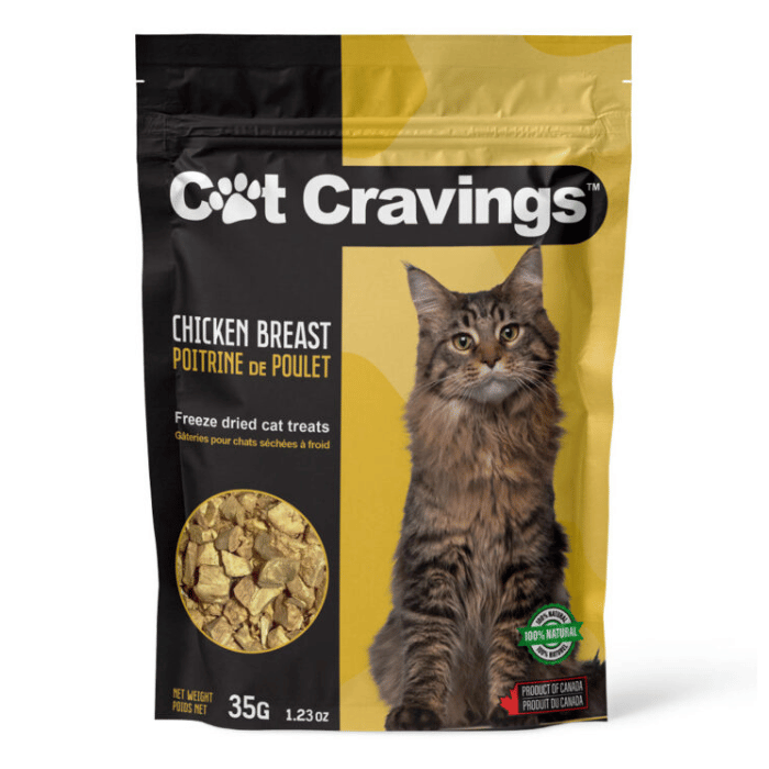 Cat Cravings Gâteries Gâteries pour chats Poitrines de poulet Cat Cravings – 35 g Gâteries pour chats Poitrines de poulet Cat Cravings – 35 g