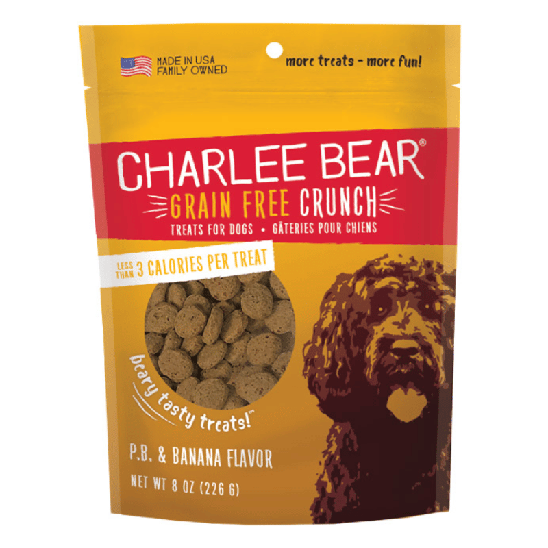 Charlee Bear Gâteries Charlee Bear Grain Free Beurre d'Arachide et Banane Gâterie pour Chien 227g Charlee Bear Grain Free Beurre d'Arachide et Banane | Sherbrooke Canin