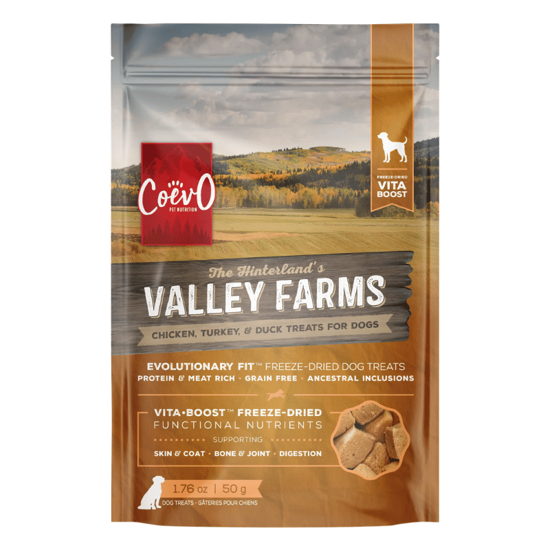 CoevO Gâteries Gâterie CoevO Vita•Boost Valley Farms - Poulet, dinde et canard pour chiens Gâterie CoevO Vita•Boost Valley Farms - Poulet, dinde et canard pour chiens