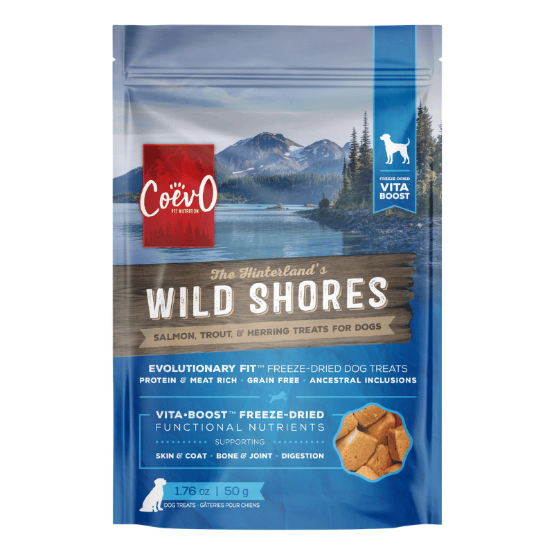CoevO Gâteries Gâterie CoevO Vita•Boost Wild Shores - Saumon, truite et hareng pour chiens Gâterie CoevO Vita•Boost Wild Shores - Saumon, truite et hareng pour chiens