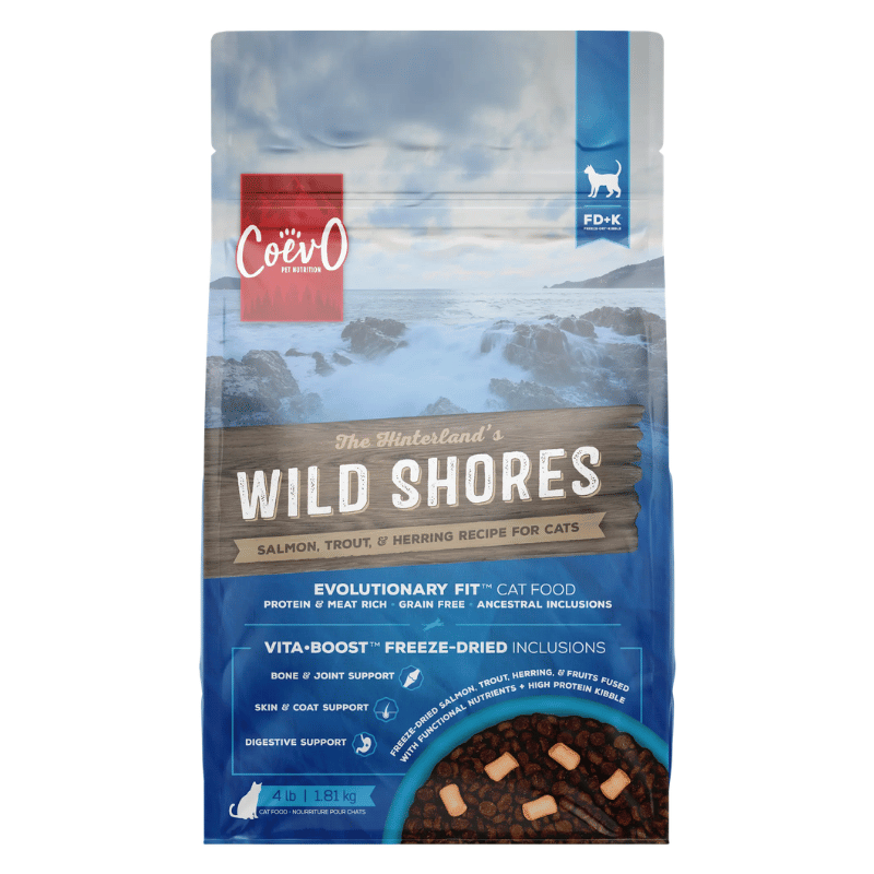 CoevO Nourriture pour chat Nourriture pour chat CoevO FD+K Wild Shores - Saumon, truite et hareng Nourriture pour chat CoevO FD+K Wild Shores - Saumon, truite et hareng