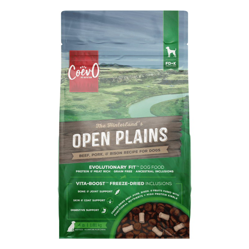 CoevO Nourriture pour chien Nourriture pour chien CoevO FD+K Open Plains - Bœuf, porc et bison Nourriture pour chien CoevO FD+K Open Plains - Bœuf, porc et bison