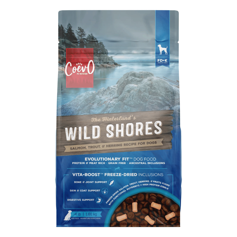 CoevO Nourriture pour chien Nourriture pour chien CoevO FD+K Wild Shores - Saumon, truite et hareng Nourriture pour chien CoevO FD+K Wild Shores - Saumon, truite et hareng