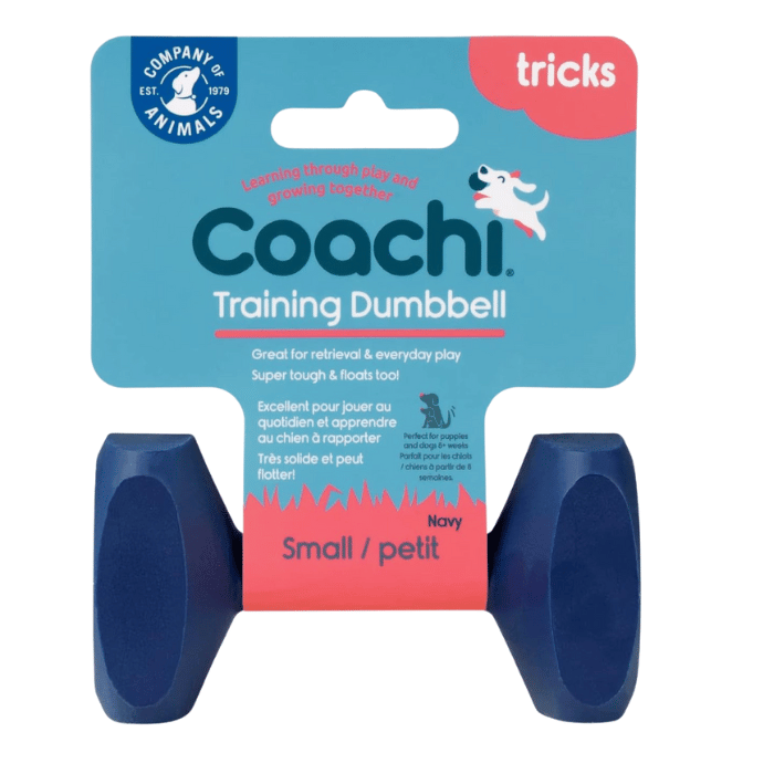 Company of animals dumbell Small Dumbbell d&#39;Entraînement Coachi : Flottant, Idéal pour Lancers Longue Distance et Dressage Canin, Ultra-Résistant