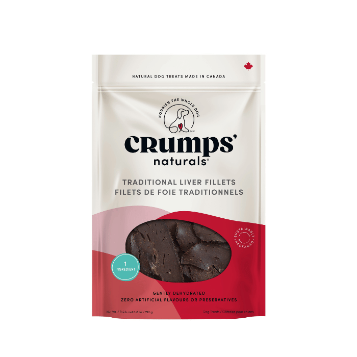 Crump's Naturals Gâteries Gâteries Pour Chien, Filets De Foie De Boeuf Cuits