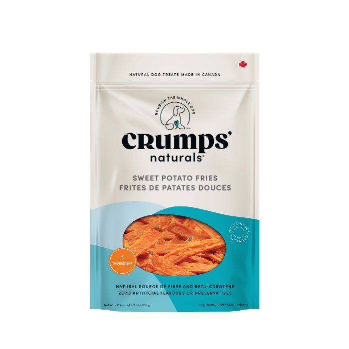 Crump's Naturals Gâteries Gâteries Pour Chien, Frites De Patates Douces 280g