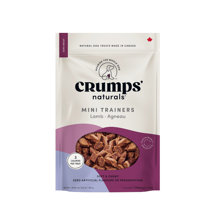 Crump's Naturals Gâteries Mini-bouchées D'entrainement Pour Chien, Semi-humides à L'agneau 300g