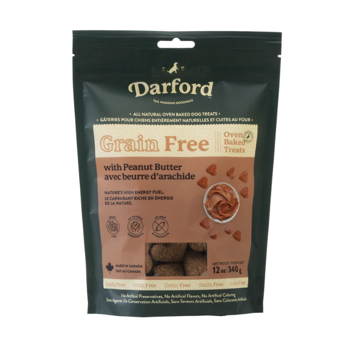Darford biscuit Biscuits pour chiens au Beurre d'arachide 340G Biscuits pour chiens au Beurre d'arachide 340G