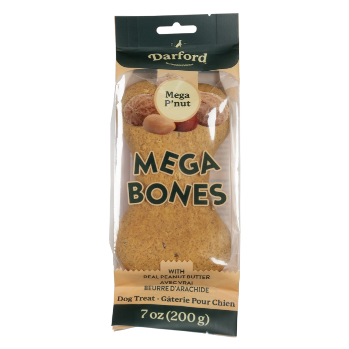 Darford biscuit Méga Biscuit pour chiens - Darford Mega Bones beurre d'arachides 7oz Méga Biscuit pour chiens - Darford Mega Bones beurre d'arachides 7oz