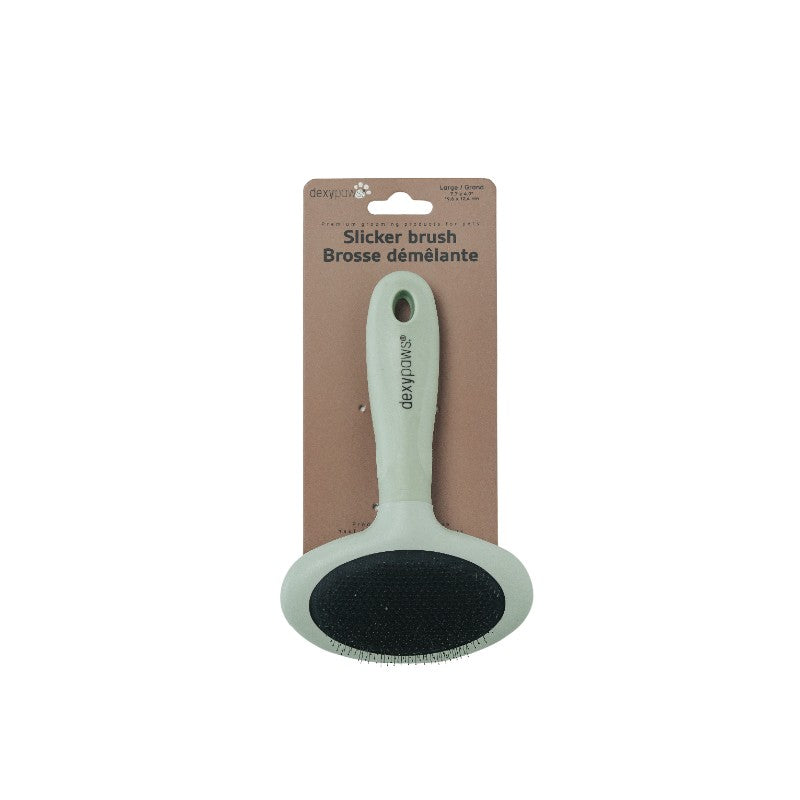 Dexypaws Brosse Dexypaws - Brosse démêlante à poils métalliques (slicker), Grande Dexypaws - Brosse démêlante à poils métalliques (slicker), Grande