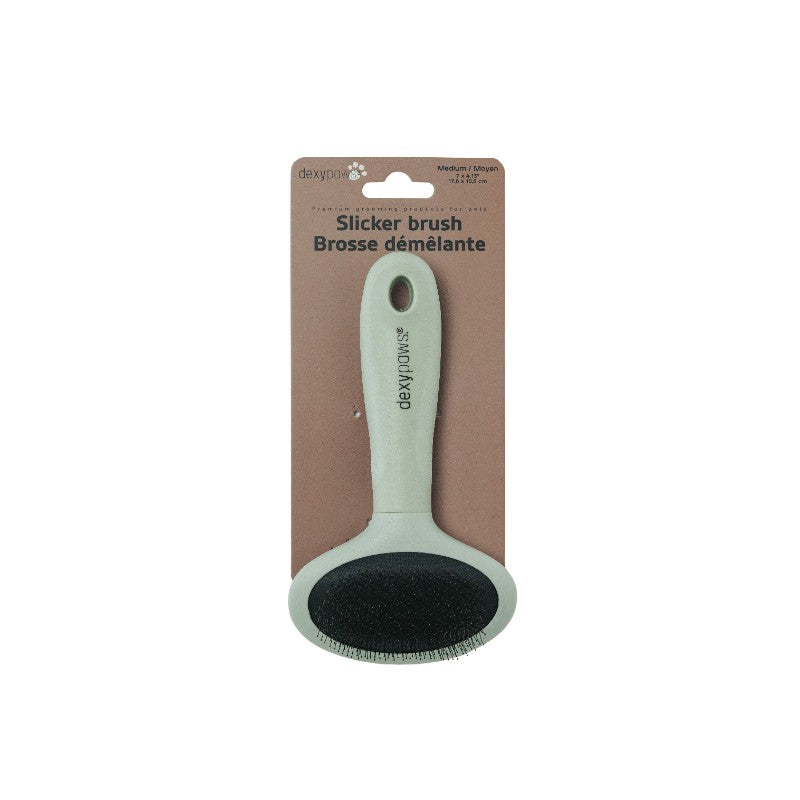 Dexypaws Brosse Dexypaws - Brosse démêlante à poils métalliques (slicker), Moyenne Dexypaws - Brosse démêlante à poils métalliques (slicker), Moyenne