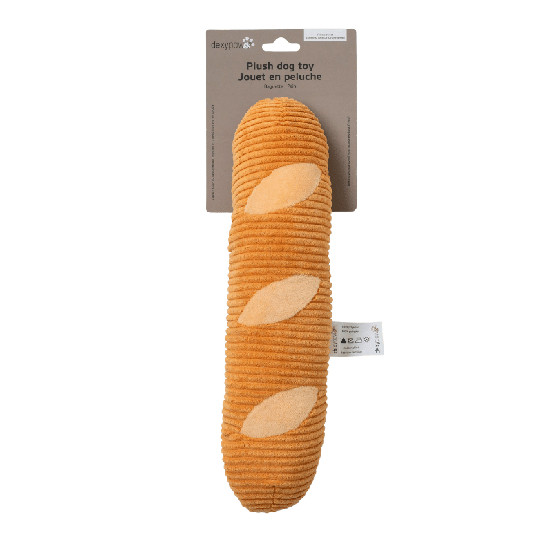 Dexypaws Jouet Dexypaws Jouet en Peluche pour Chien - Baguette 12 pouces Peluche Baguette 12po Chien Dexypaws | Sherbrooke Canin