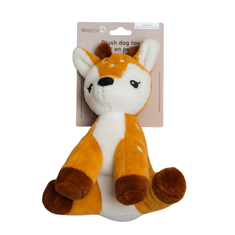 alt
Dexypaws Plush Deer Dog Toy - Dexypaws Deer Plush for Dogs | Sherbrooke Canin