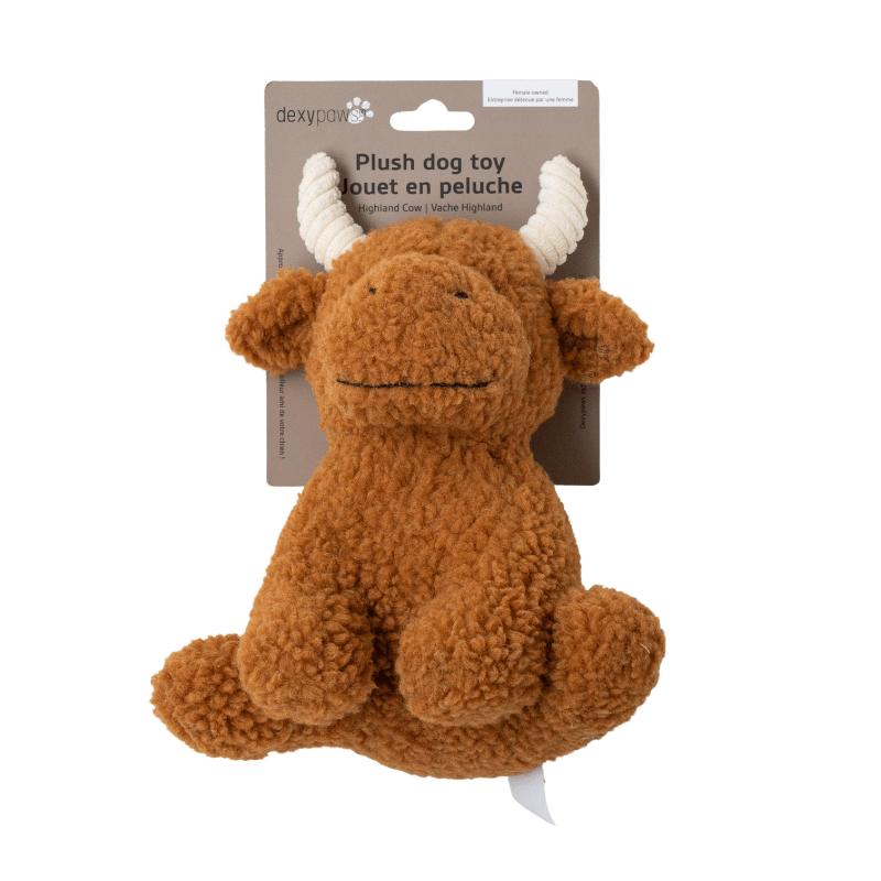Dexypaws Jouet Dexypaws Jouet en Peluche pour Chien - Vache 8 pouces Peluche Vache 8po pour Chien Dexypaws | Sherbrooke Canin