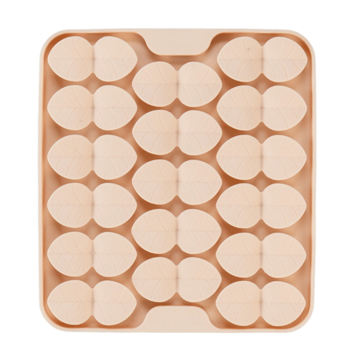 Dexypaws Tapis De Léchage En Silicone "cache-cache" Carré, Beige