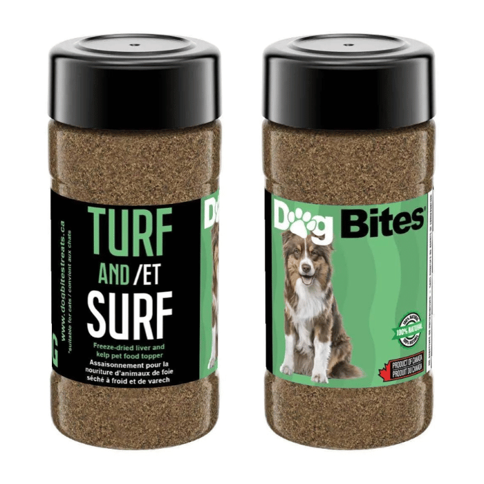 Dog Bites Gâteries Assaisonnement pour nourriture d'animaux de foie de boeuf séché à froid et de varech 100g