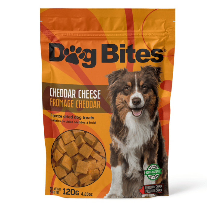 Dog Bites Gâteries Gâteries pour chiens séchées à froid - Fromage cheddar