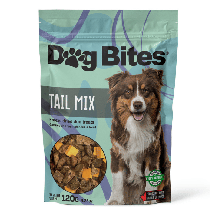 Dog Bites Gâteries Gâteries pour chiens séchées à froid - Tail Mix