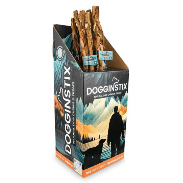 Dogginstix Gâteries Bâton de tripe de boeuf tressé 24&#39;&#39; - En Magasin Seulement