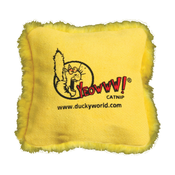 Ducky world jouet chat Yellow Jouet D&#39;herbe à Chat - Oreillers
